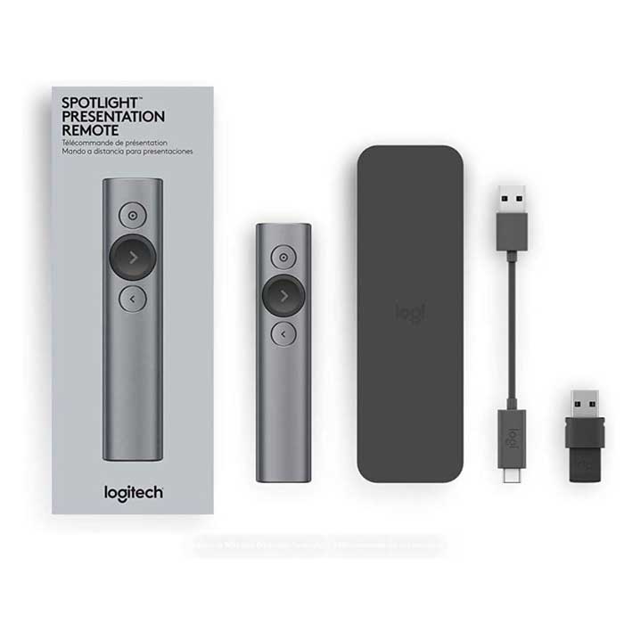 Télécommande de présentation sans fil Logitech Spotlight avec récepteur USB