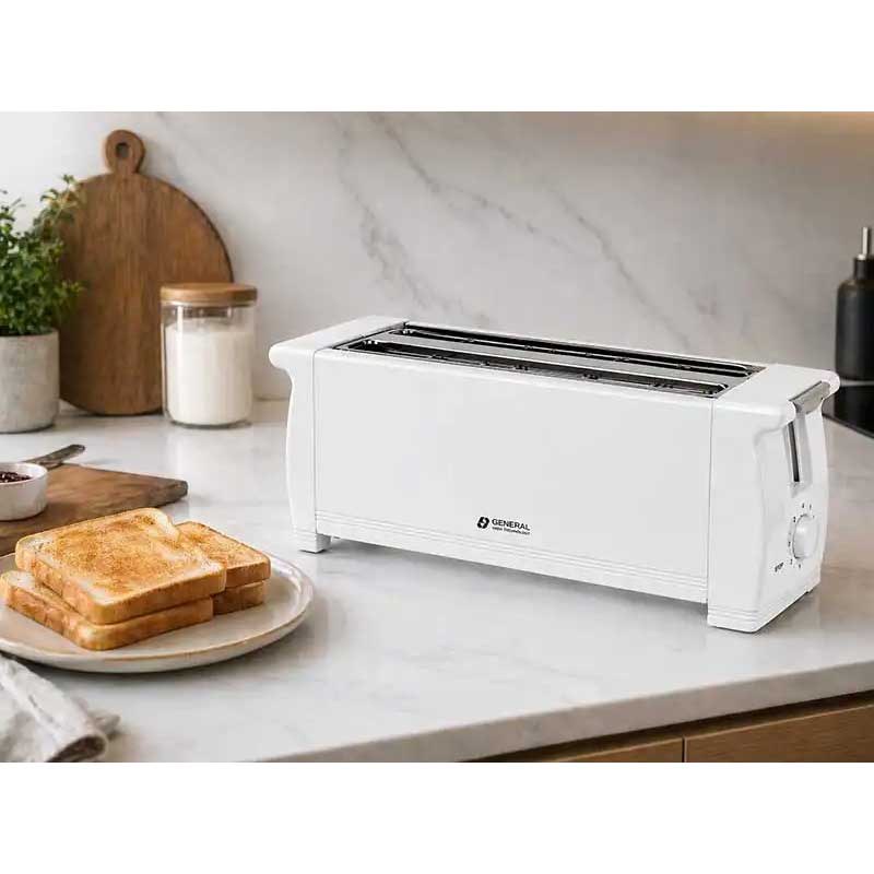 Grille-Pain GENERAL YJT-188A 4 Tranches 1300W Blanc