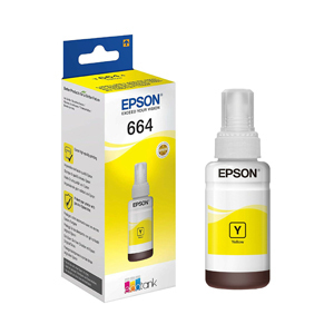 Epson 664 Jaune - Bouteille d'encre EcoTank d'origine