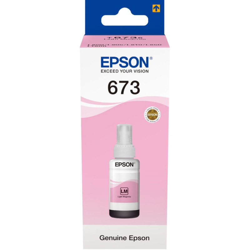 Bouteille d'encre Epson 673 Light Magenta (C13T67364A)