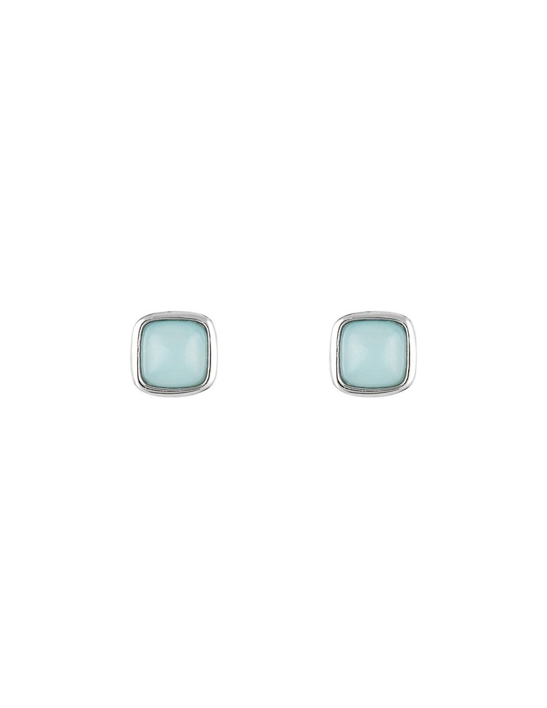 Boucles d'oreilles Moonstone 'Lina' ornées de Amazonite (3E/A660V)