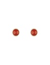 Boucles d'oreilles Moonstone 'Lou' Agate rouge (3E/A661Rj)