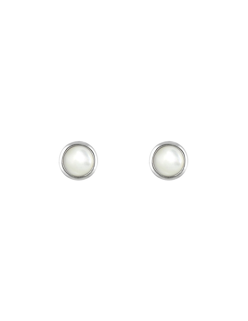 Boucles d'oreilles Moonstone 'Lou' ornées de Nacre (3E/A661Bl)