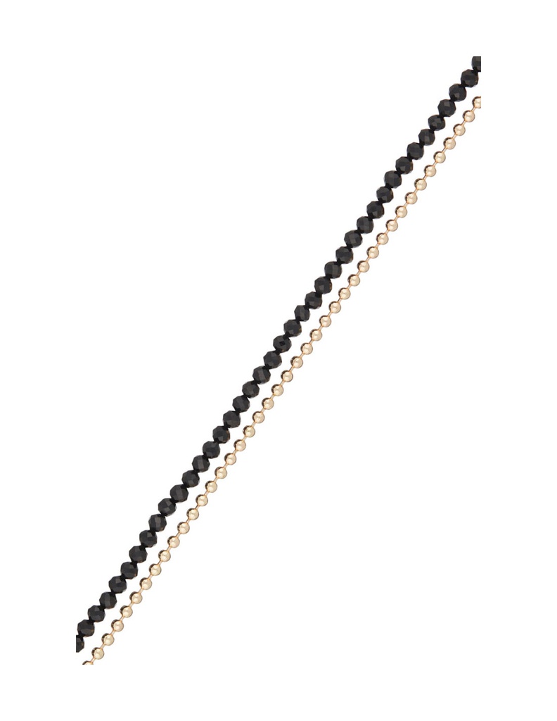 Bracelet Moonstone  'Panglao' Obsidian (3R/H3550NJ)