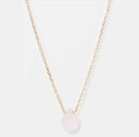 Collier Moonstone 'IVICA' quartz rose (3C/H25509RoJ)