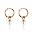 Boucles d'oreilles Victoria Walls en or avec perle (VE1104G)