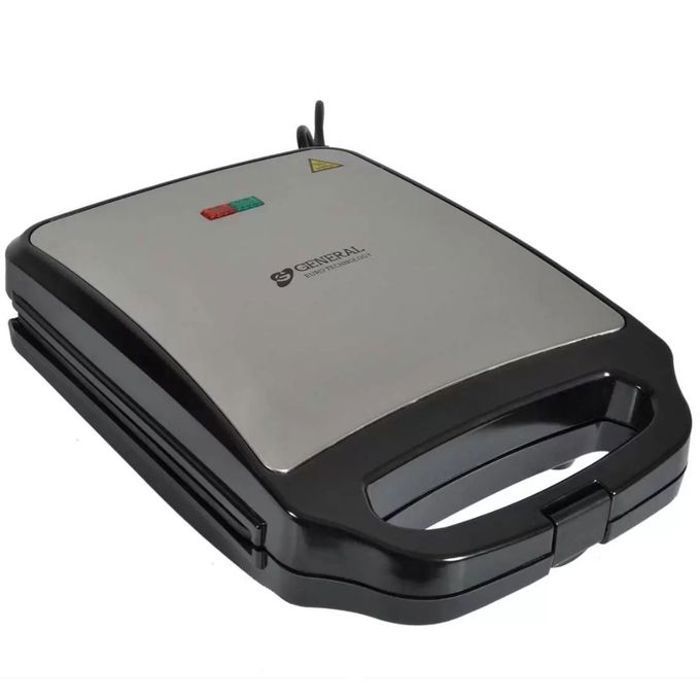 General Panini , Sandwich Maker Et Gaufrier, Plaques Antiadhésives, Grille viande Multifonction, 1200W