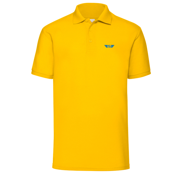 POLO LEGEND unisexe Jaune 100% cotton