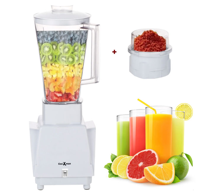 Blender Cookman 1L 400w avec moulin épice  2 in 1
