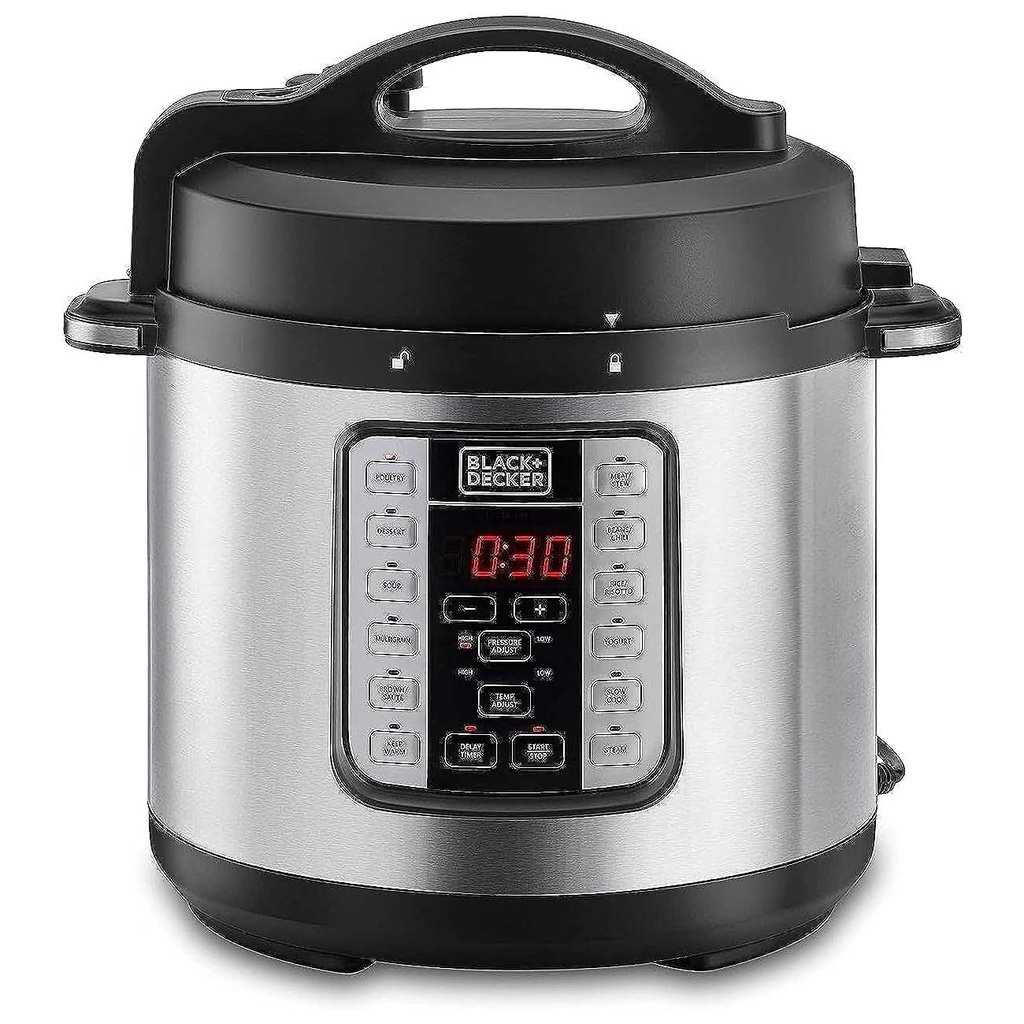 Black+Decker Smart Electric Pressure Cooker 6L (pcp1000-b5)