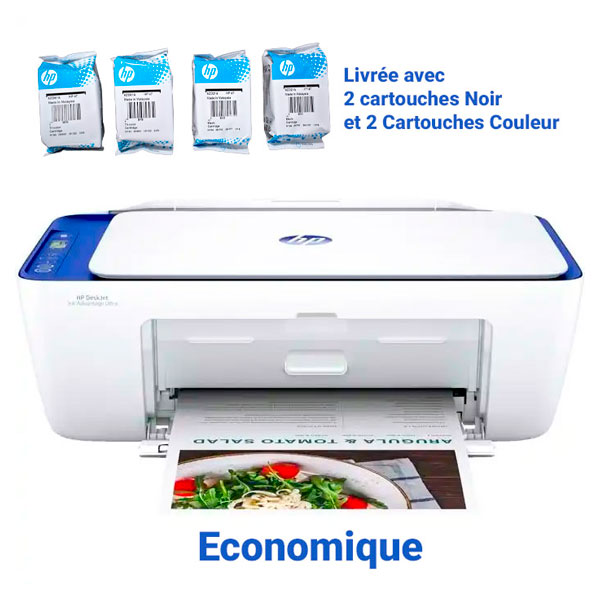 HP DeskJet 4927 multifonction économique livrée avec 2 cartouches supp  (6W7G3B)