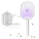 Antimoustiques raquette électrique pliable 2 en 1