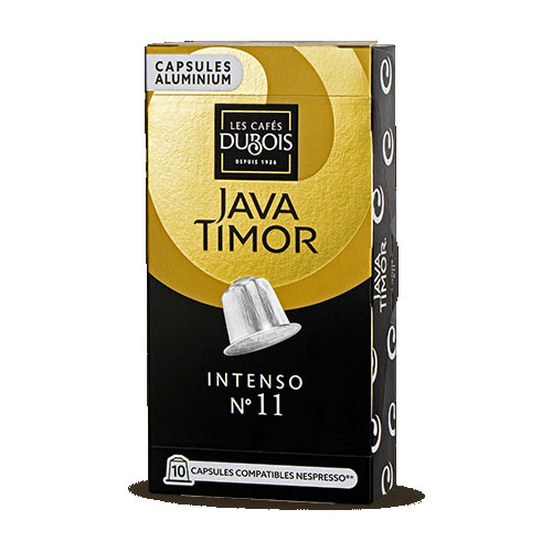 Capsules JAVA TIMOR INTENSO N°11- Boite de 10