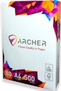 Ramette Papier A4 Archer Extra blanc 500 feuilles