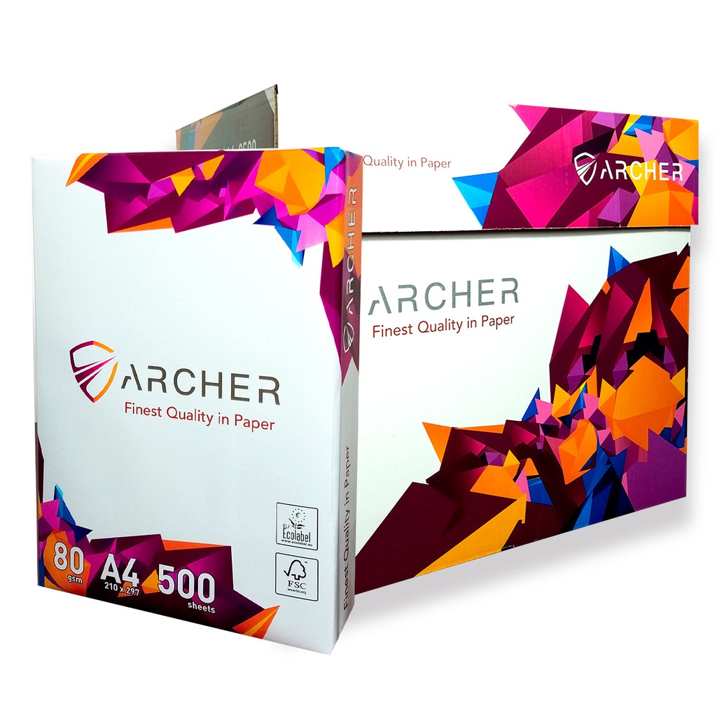 Ramette Papier A4 Pack de 5 Archer Extra blanc
