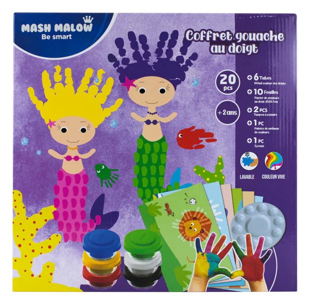 Mash Malow Set de Coloriage Mermaid post Gift Box