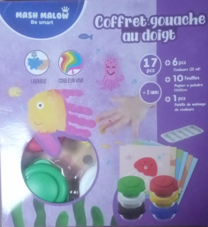 Mash Malow Set de Coloriage 17 pcs Mermaid post Gift Box