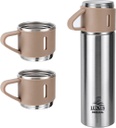 Thermos 3 tasses chaud et froid 500 ml - LUXUS bouteille Inox