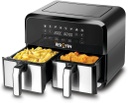 Air fryer Double 4L + 4L Aerofry en acier Black + Decker