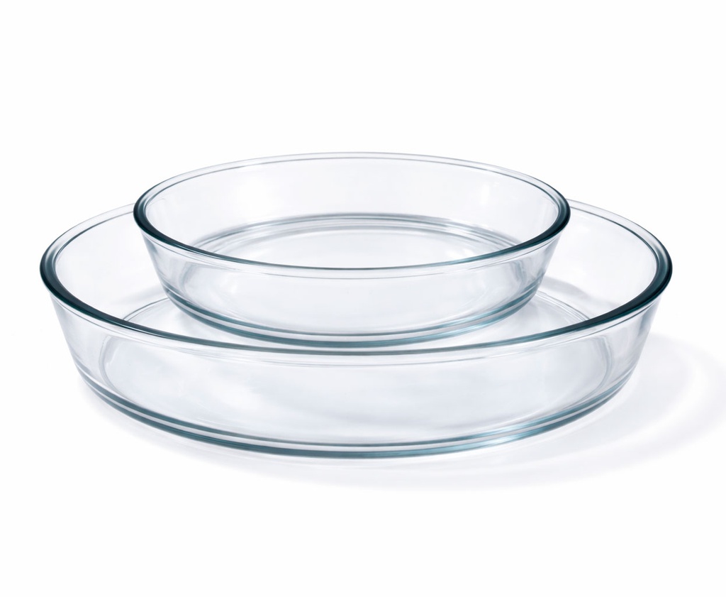 2 Plats à four en verre Borosilicate ovale