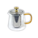 Pandiani Théière en verre - 530ml - Résistante au feu - Filtre en acier inoxydable