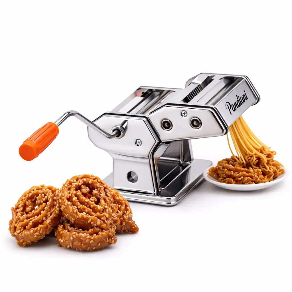 Machine à Pâte Manuelle Pandiani Z150-001 – Acier Inoxydable 430 – 6 Vitesses