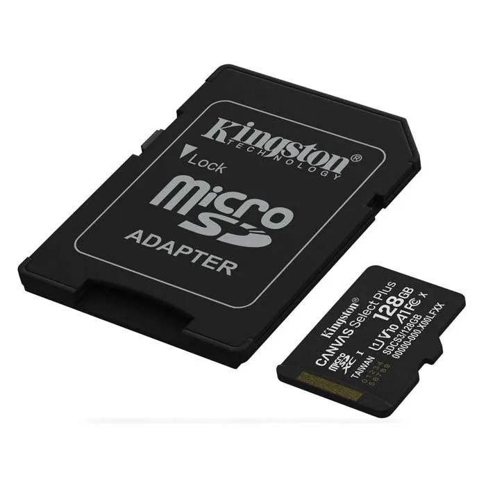 [SDCS3/128GB] Carte mémoire microSDXC Kingston Canvas Select Plus 128 Go