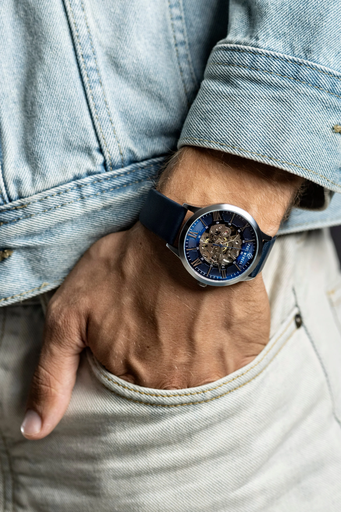 [PDB-7020S] Montre automatique Paul McNeal en cuir Dignity (PDB-7020S)