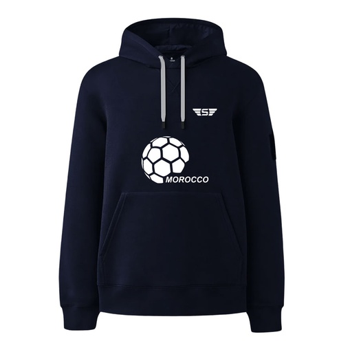 Sweat à capuche Hoody Pratik Bleu Foncé Edition spéciale football