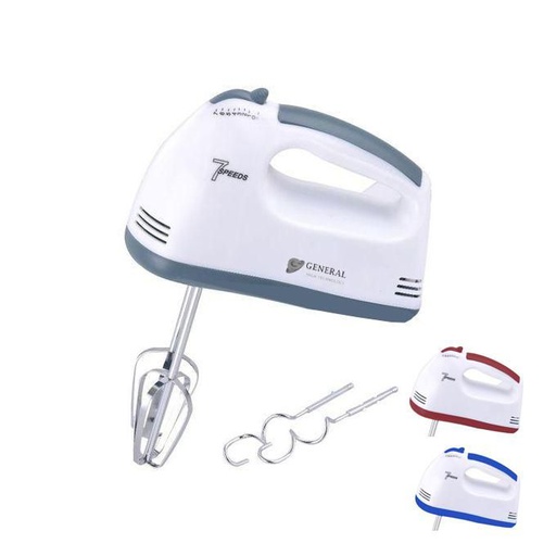 [LY610] General Batteur électrique à main 2 en 1, 100w marron