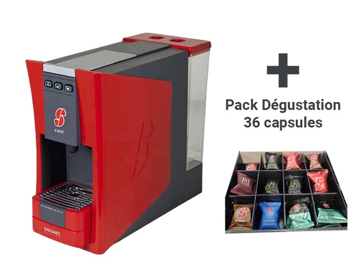 [S.12RED] Machine à Capsules Giugiaro Design S.12 ESSSE CAFFÉ