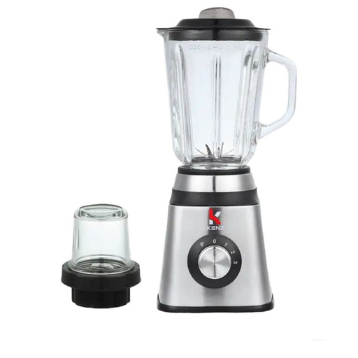 [SF-7428] Kenz Blender Bol En Verre 1.5L+ Moulinette A Épices SF7428