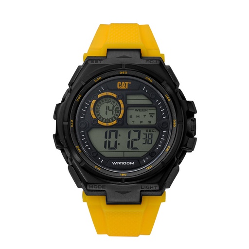 [OD.167.27.147] Montre Caterpillar Digital en silicone Chronographe Jaune &amp; Noir (OD.167.27.147)