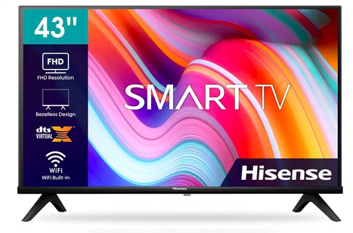 [HIS43A4K] Téléviseur HISENSE 43" smart FHD + récepteur intégré (HIS43A4K)
