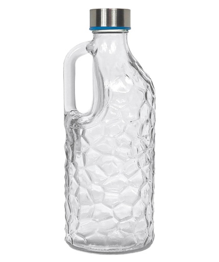 [SLF1000] CARAFE EN VERRE ELEGANTE PANDIANI AVEC COUVERCLE Bouteille 1,2L