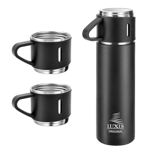 [TL500N] Thermos 3 tasses chaud et froid 500 ml - LUXUS bouteille noir