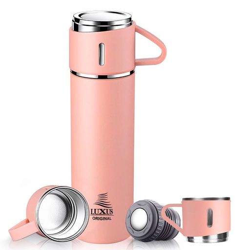 [TL500R] Thermos 3 tasses chaud et froid 500 ml - LUXUS bouteille pink
