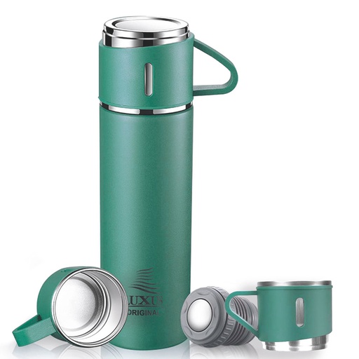 [TL500V] Thermos 3 tasses chaud et froid 500 ml - LUXUS bouteille verte